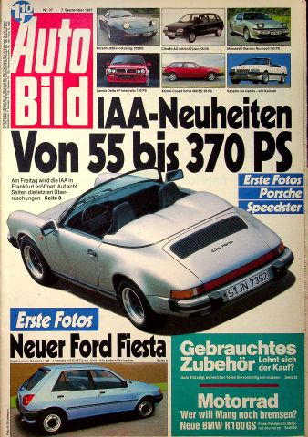 Deckblatt Auto Bild (37/1987)